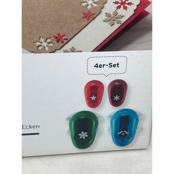 Tchibo Punch Set Snowflakes Star Border Edge Corner New Stanzen-Set - Picture 3 of 7